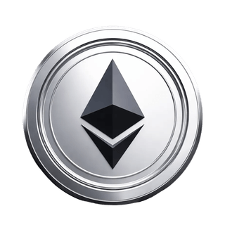 Plovoucí vizuální prvek s mincí Ethereum (ETH)